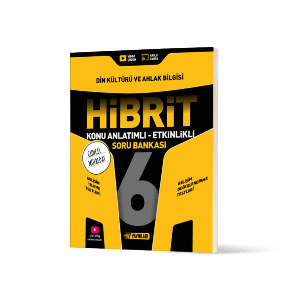 Hız Yayınları 6. Sınıf HİBRİT Din Kültürü Ve Ahlak Bilgisi Soru Bankası