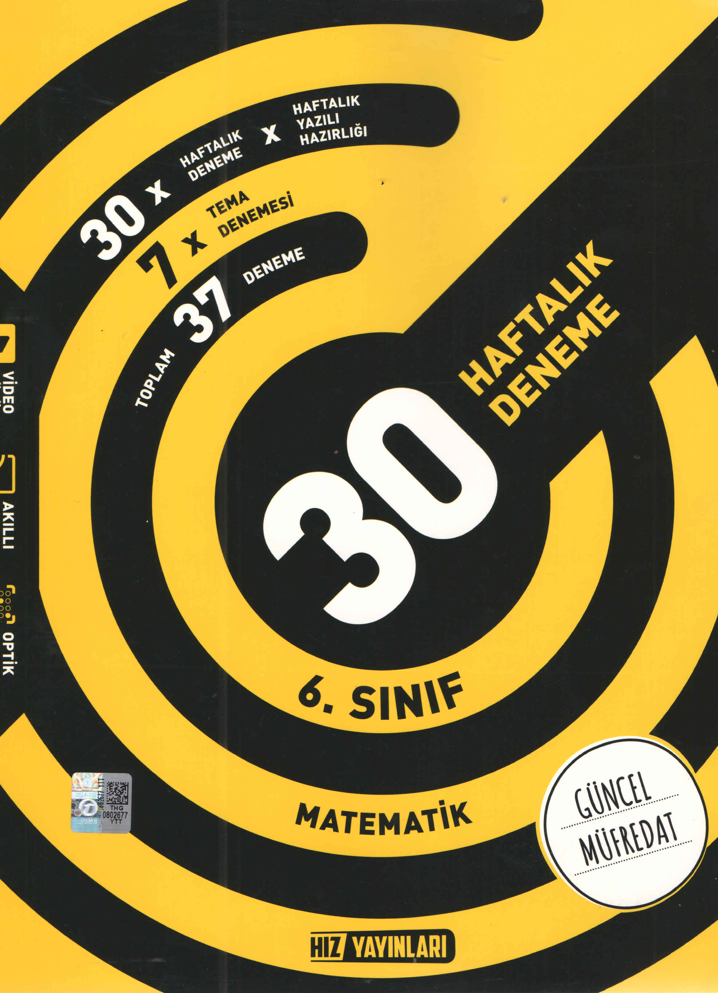 Hız Yayınları 6. Sınıf Matematik Haftalık Deneme