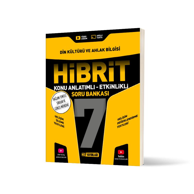 Hız Yayınları 7. Sınıf HİBRİT Din Kültürü ve Ahlak Bilgisi Soru Bankası
