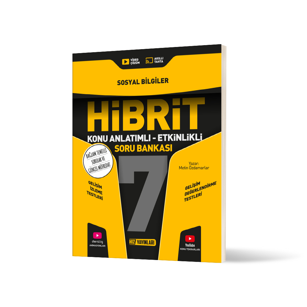 Hız Yayınları 7. Sınıf HİBRİT Sosyal Bilgiler Soru Bankası