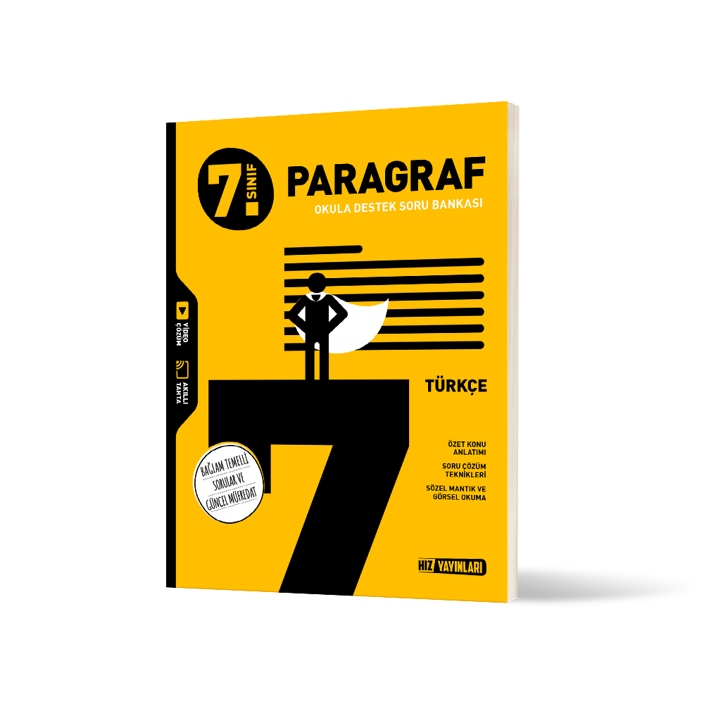 Hız Yayınları 7. Sınıf Türkçe Paragraf Soru Bankası