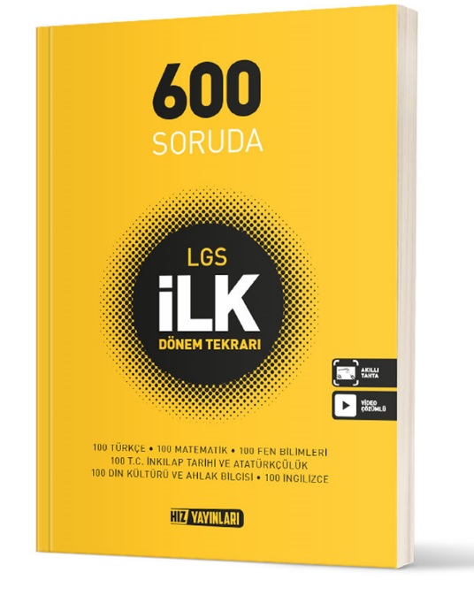 Hız Yayınları 8. Sınıf Lgs 600 Soruda İlk Dönem Tekrarı