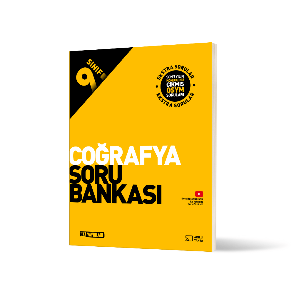 Hız Yayınları 9. Sınıf Coğrafya Soru Bankası