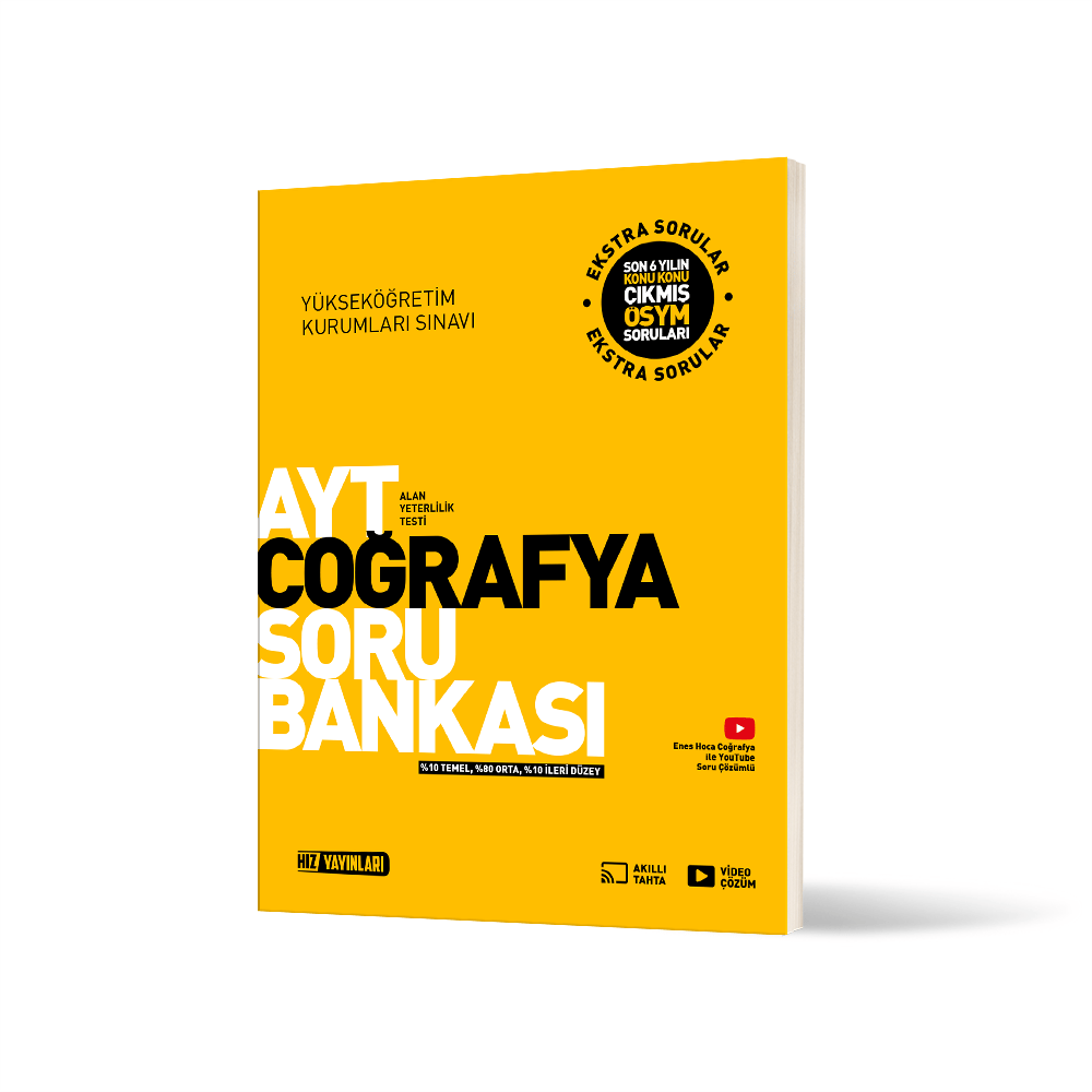Hız Yayınları AYT Coğrafya Soru Bankası