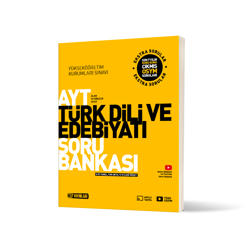 Hız Yayınları AYT Türk Dili ve Edebiyatı Soru Bankası