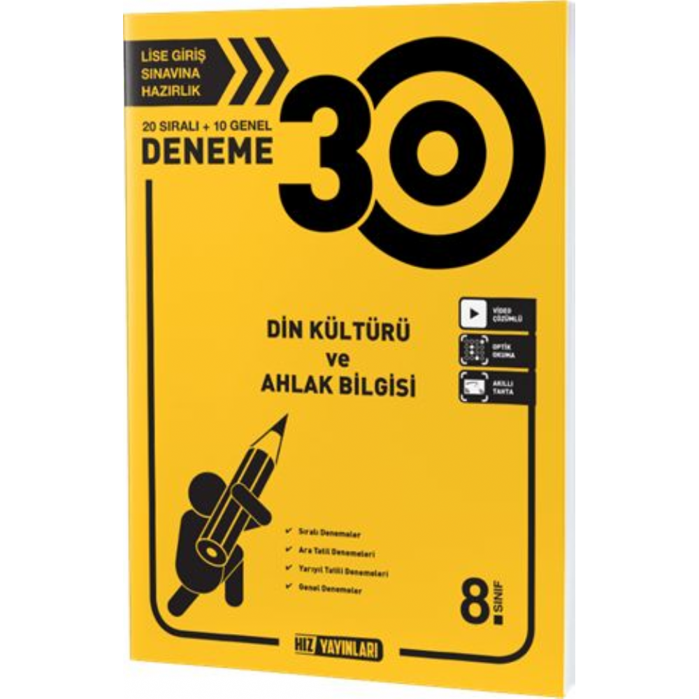 Hız Yayınları Lgs 8. Sınıf Din Kültürü 30  Deneme