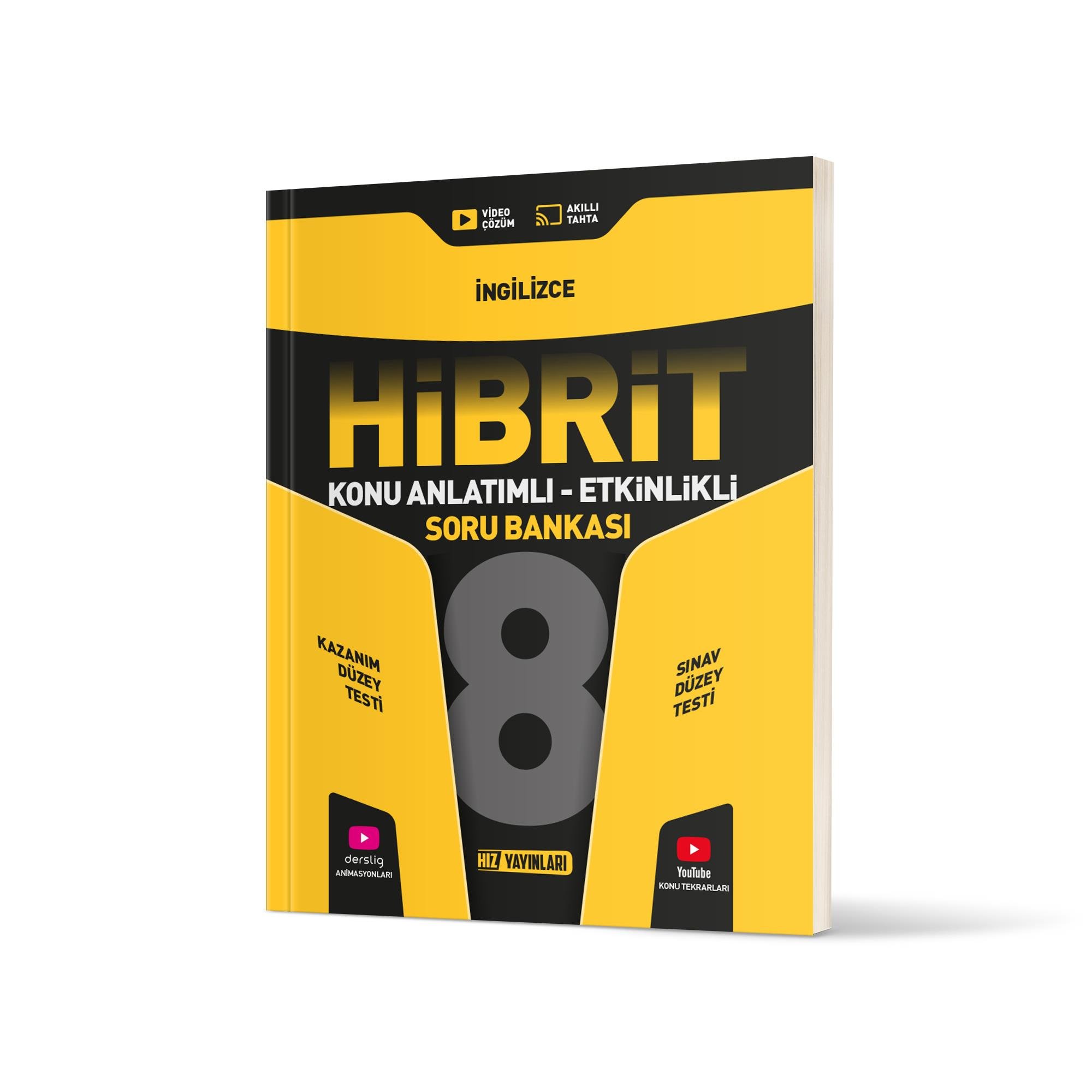 Hız Yayınları LGS 8. Sınıf HİBRİT İngilizce Soru Bankası