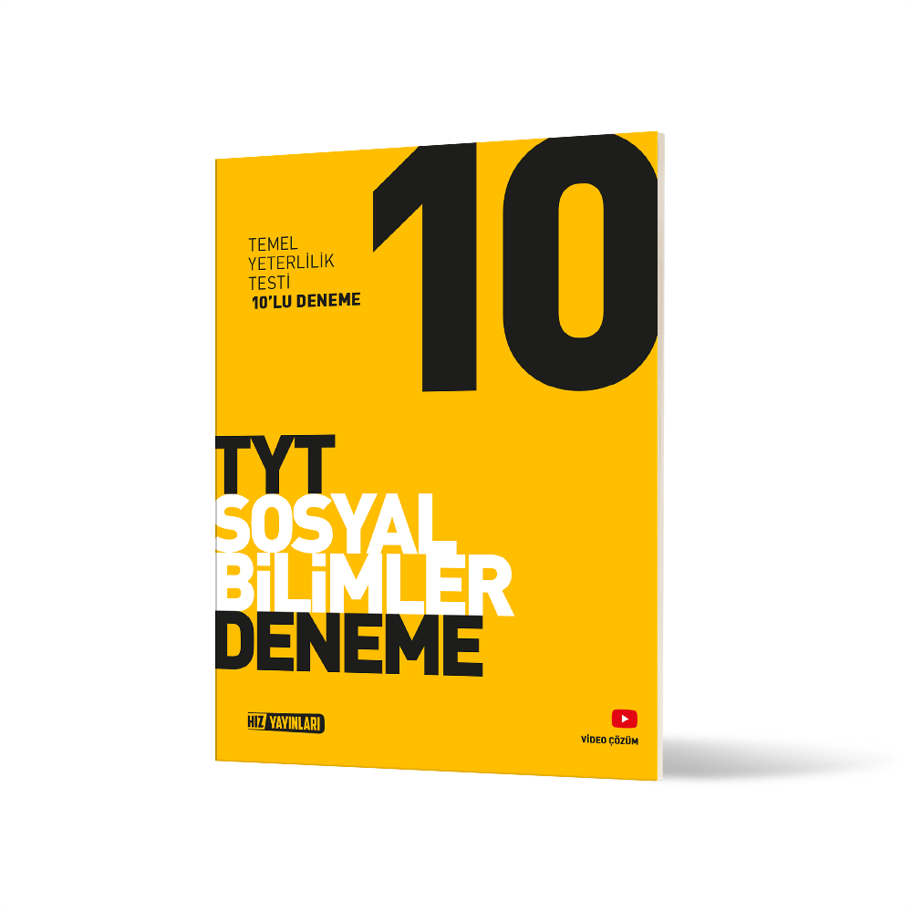 Hız Yayınları TYT Sosyal Bilimler 10 Deneme