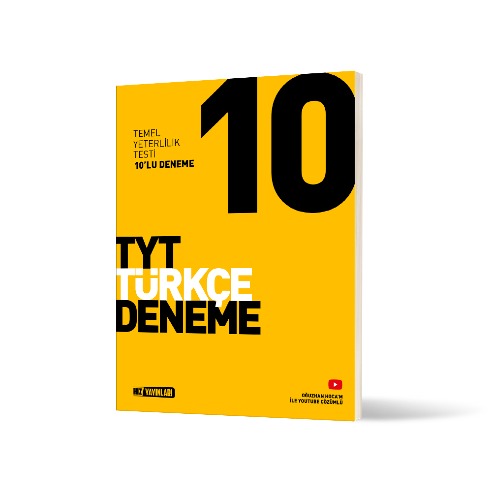 Hız Yayınları TYT Türkçe 10 Deneme
