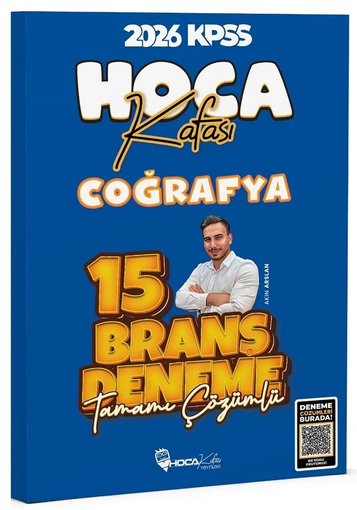 Hoca Kafası 2026 KPSS Coğrafya 15 Deneme Çözümlü - Akın Arslan