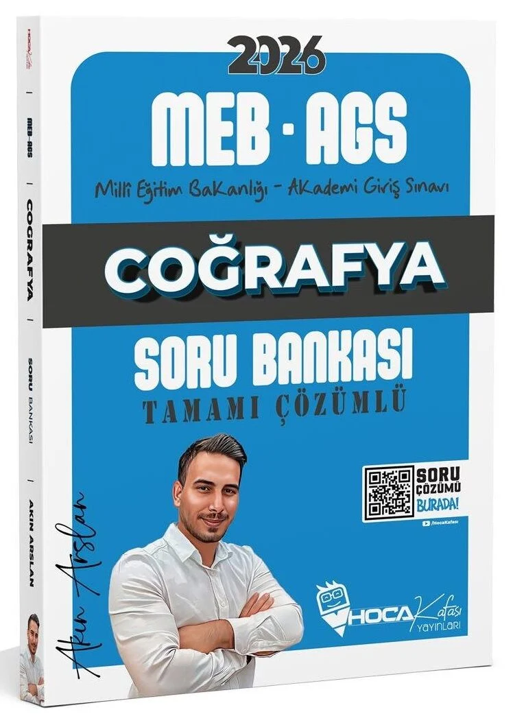 Hoca Kafası 2026 MEB-AGS Coğrafya Soru Bankası Çözümlü - Akın Arslan