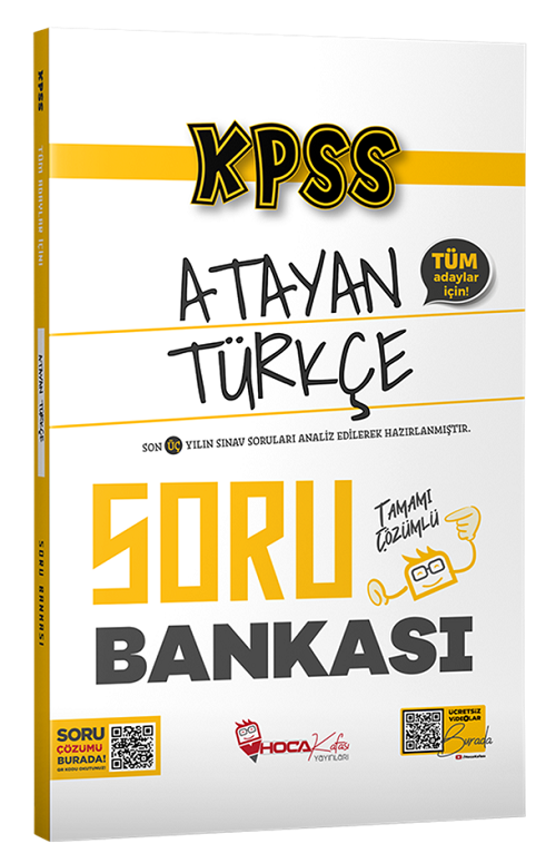 Hoca Kafası KPSS Türkçe Atayan Soru Bankası Çözümlü