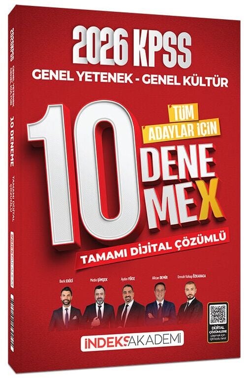 İndeks Akademi 2026 KPSS Genel Yetenek Genel Kültür 10 DenemeX Çözümlü