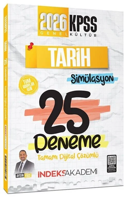 İndeks Akademi 2026 KPSS Tarih Simülasyon 25 Deneme Çözümlü - Aydın Yüce