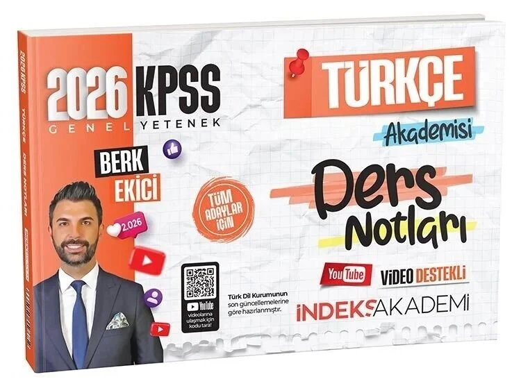 İndeks Akademi 2026 KPSS Türkçe Akademisi Video Ders Notları - Berk Ekici