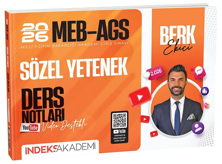 İndeks Akademi 2026 MEB-AGS Sözel Yetenek Video Ders Notları - Berk Ekici