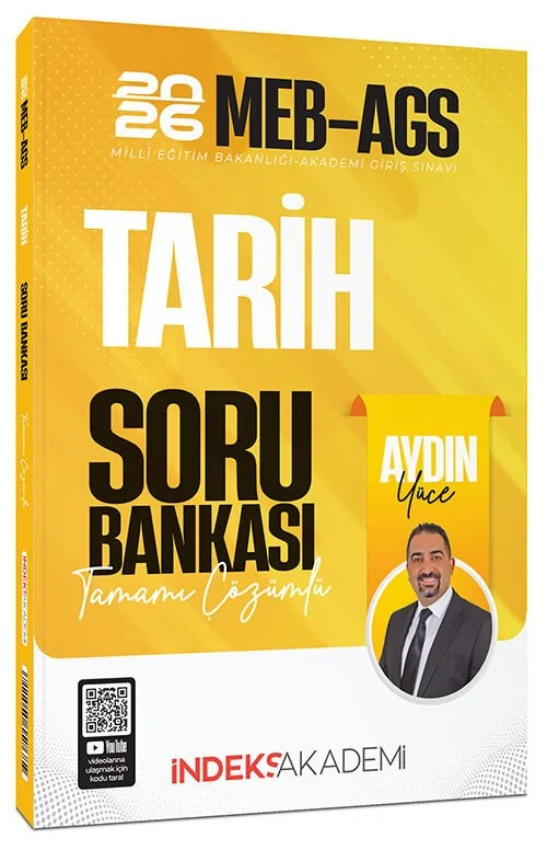 İndeks Akademi 2026 MEB-AGS Tarih Soru Bankası Çözümlü - Aydın Yüce