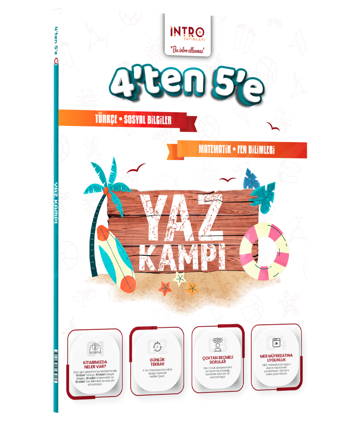 İntro Yayınları 4. Sınıf dan 5 e Tüm Dersler Yaz Kampı
