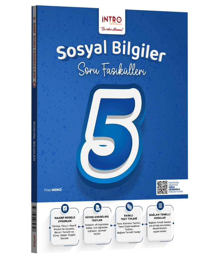 İntro Yayınları 5. Sınıf Sosyal Bilgiler Soru Fasiküleri