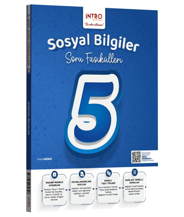 İntro Yayınları 5. Sınıf Sosyal Bilgiler Soru Fasiküleri