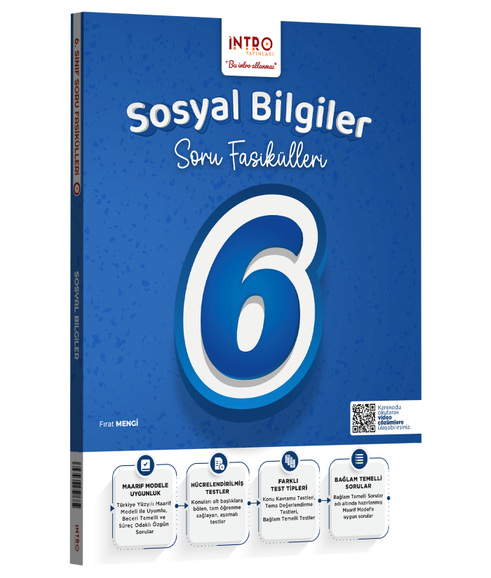 İntro Yayınları 6. Sınıf Sosyal Bilgiler Soru Fasiküleri