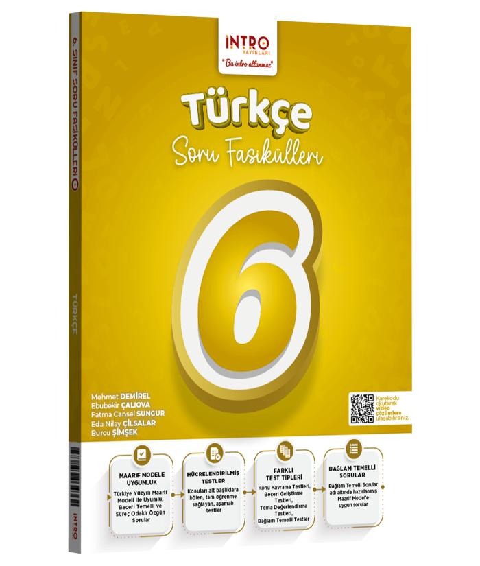 İntro Yayınları 6. Sınıf Türkçe Soru Fasiküleri
