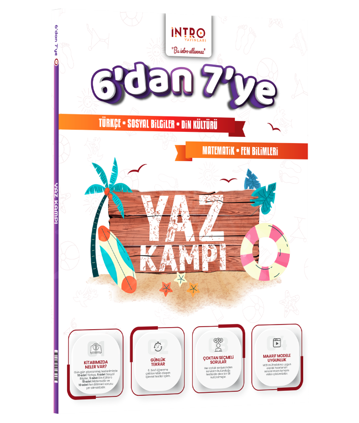 İntro Yayınları 6. Sınıf dan 7 ye Tüm Dersler Yaz Kampı