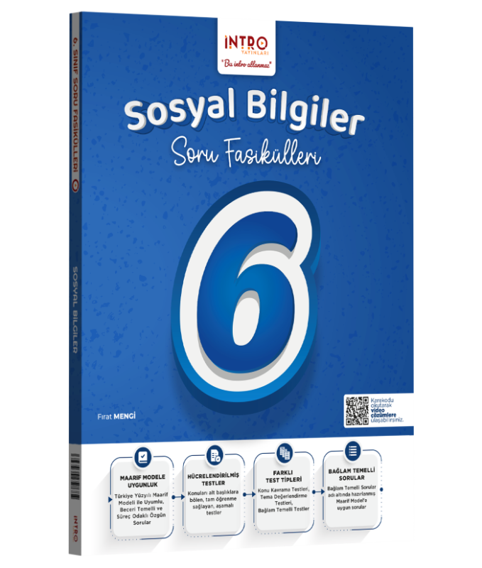 İntro Yayınları 6. Sınıf Sosyal Bilgiler Soru Fasiküleri