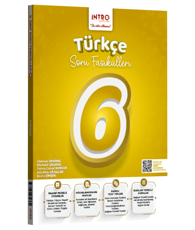 İntro Yayınları 6. Sınıf Türkçe Soru Fasiküleri