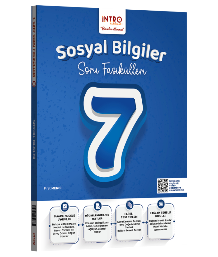 İntro Yayınları 7. Sınıf Sosyal Bilgiler Soru Fasiküleri