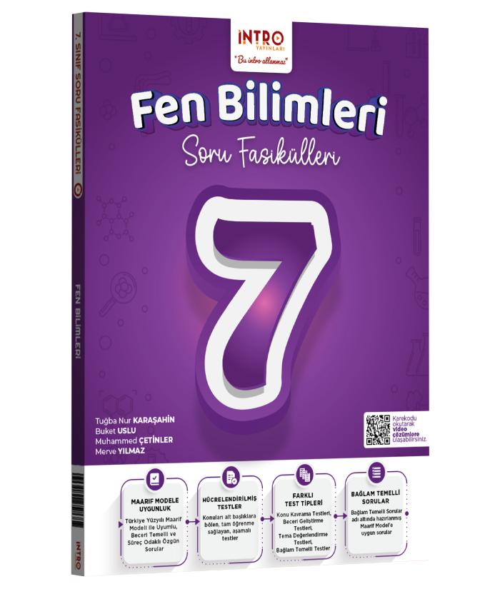 İntro Yayınları 7. Sınıf Fen Bilimleri Soru Fasikülleri