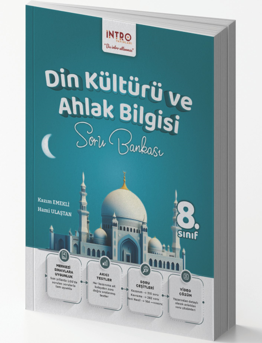 İntro Yayınları LGS 8. Sınıf Din Kültürü ve Ahlak Bilgisi Soru Bankası