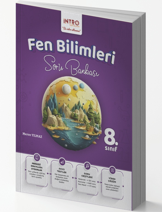 İntro Yayınları LGS 8. Sınıf Fen Bilimleri Soru Bankası
