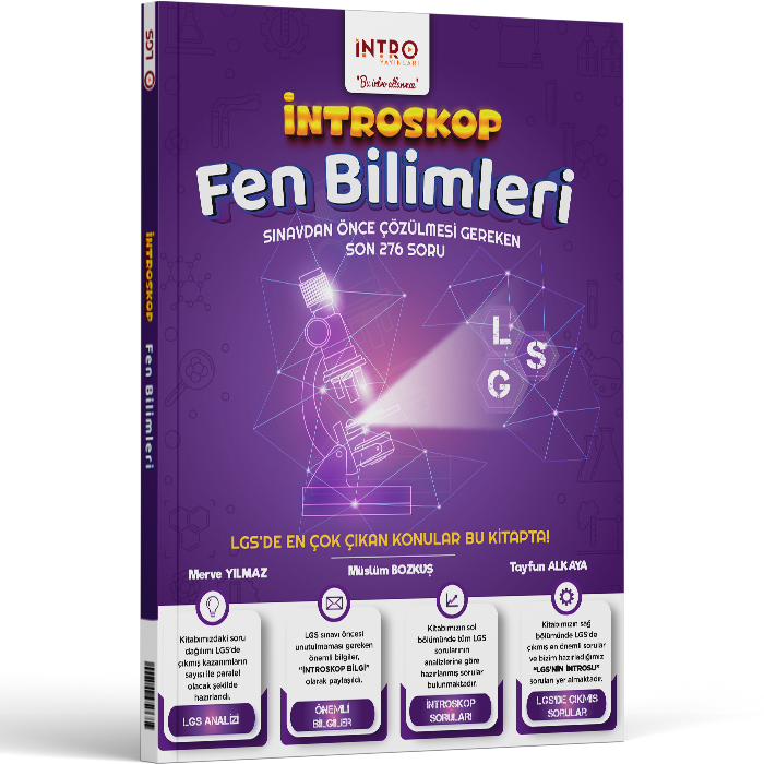 İntro Yayınları LGS 8. Sınıf LGS Fen Bilimleri İntroskop Soru Bankası