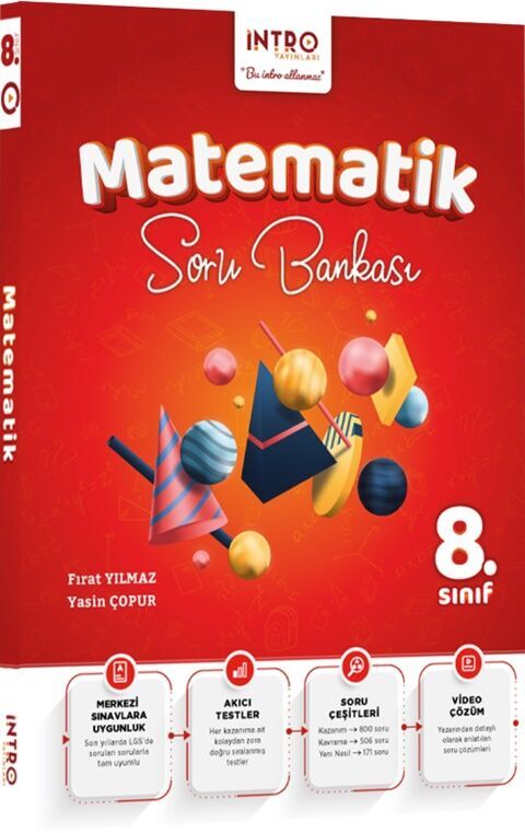 İntro Yayınları LGS 8. Sınıf Matematik Soru Bankası
