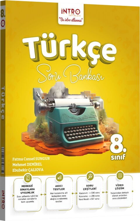İntro Yayınları LGS 8. Sınıf Türkçe Soru Bankası