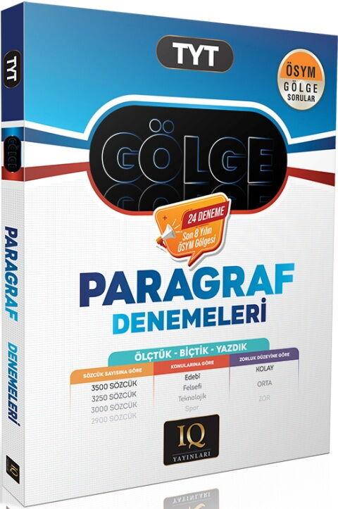 IQ Yayınları TYT Gölge Paragraf Branş Denemeleri