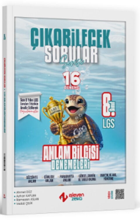 İşleyen Zeka LGS 8. Sınıf  Anlam Bilgisi Çıkabilecek Sorular Denemeleri