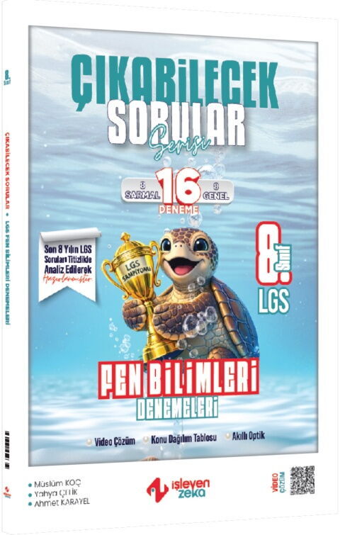İşleyen Zeka LGS 8. Sınıf  Fen Bilimleri Çıkabilecek Sorular Denemeleri