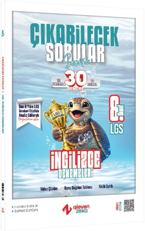 İşleyen Zeka LGS 8. Sınıf  İngilizce Çıkabilecek Sorular Denemeleri