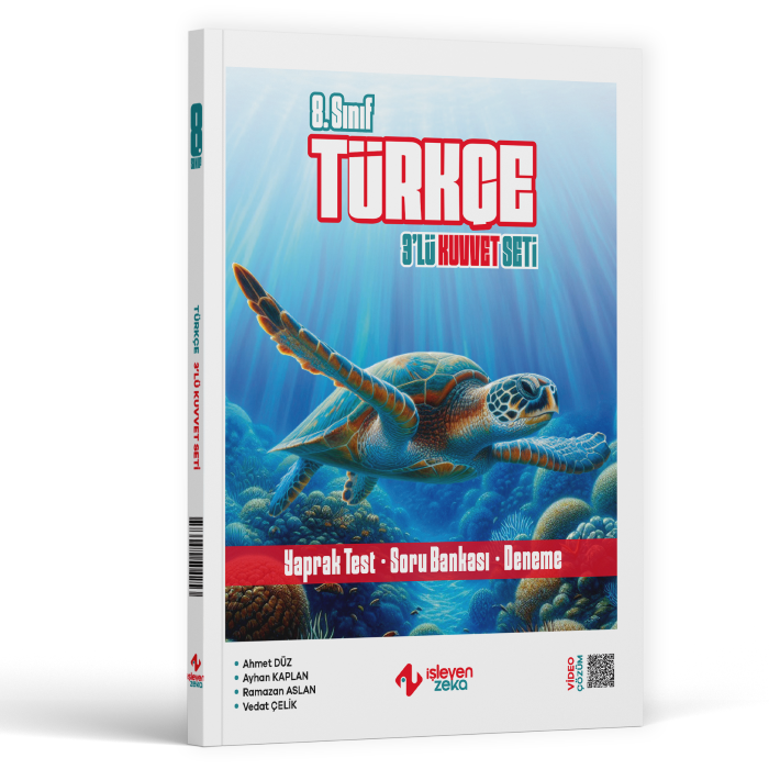 İşleyen Zeka LGS 8. Sınıf Türkçe 3 lü Kuvvet Serisi Seti