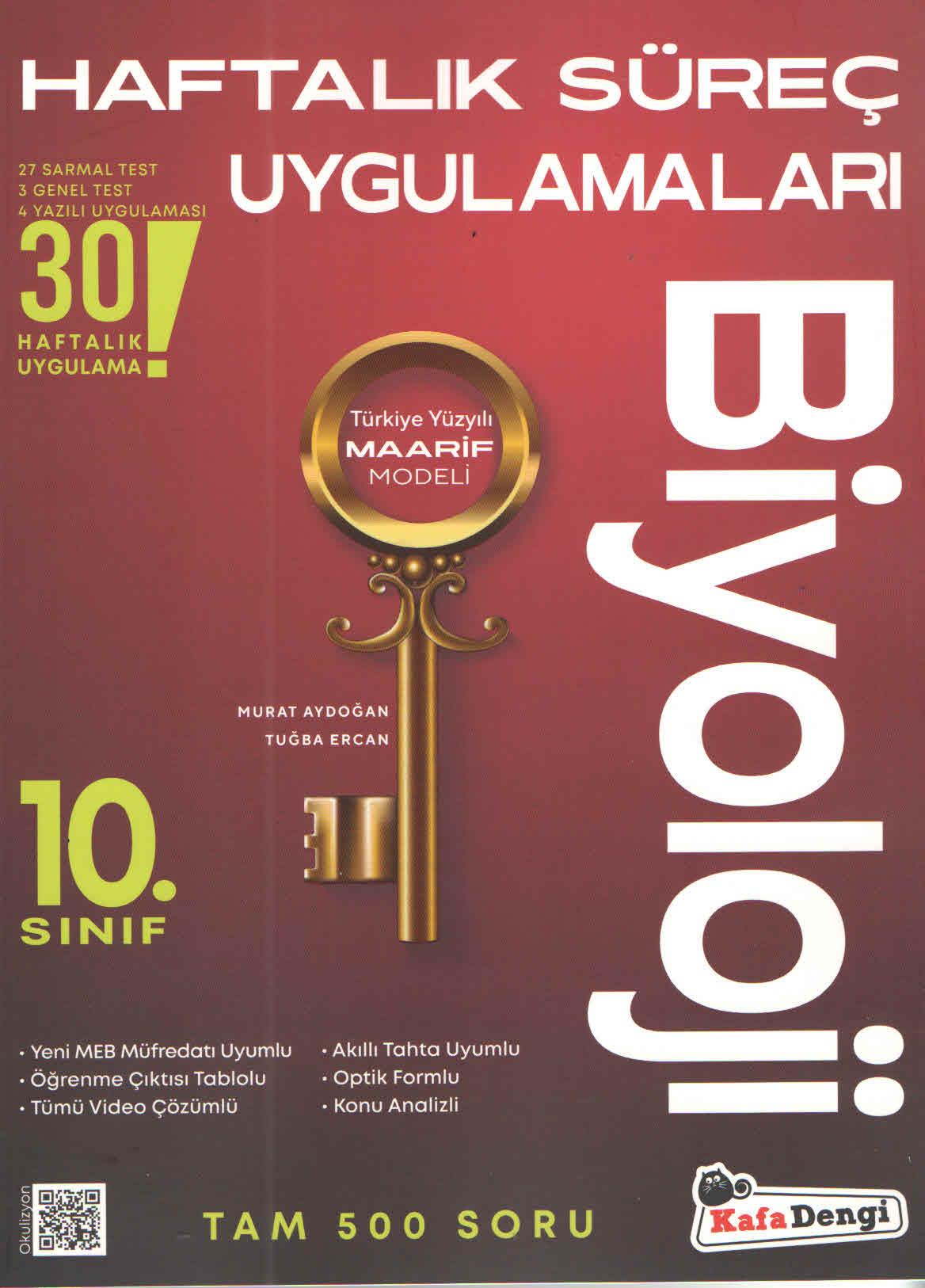 Kafa Dengi Yayınları 10. Sınıf Biyoloji Haftalık Süreç Uygulamaları