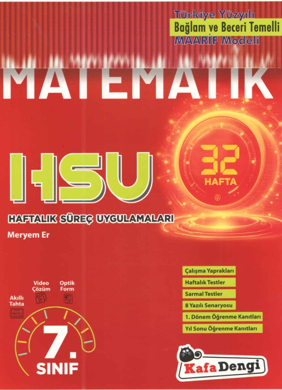 Kafa Dengi Yayınları 7. Sınıf Matematik Haftalık Süreç Uygulamaları