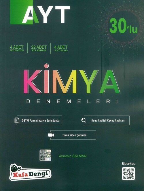 Kafa Dengi Yayınları Ayt Kimya 30 Lu Deneme