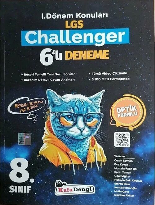 Kafa Dengi Yayınları LGS 8. Sınıf  1. Dönem Challenger 6 Deneme
