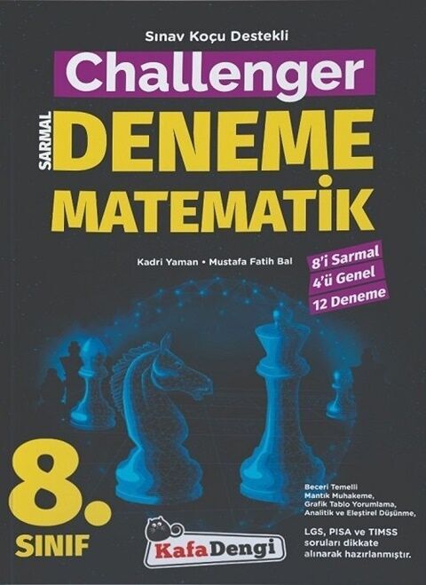 Kafa Dengi Yayınları LGS 8. Sınıf Matematik Challenger Sarmal 12 Deneme