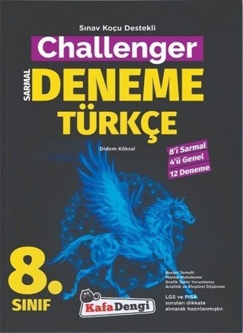 Kafa Dengi Yayınları LGS 8. Sınıf Türkçe Challenger Sarmal 12 Deneme