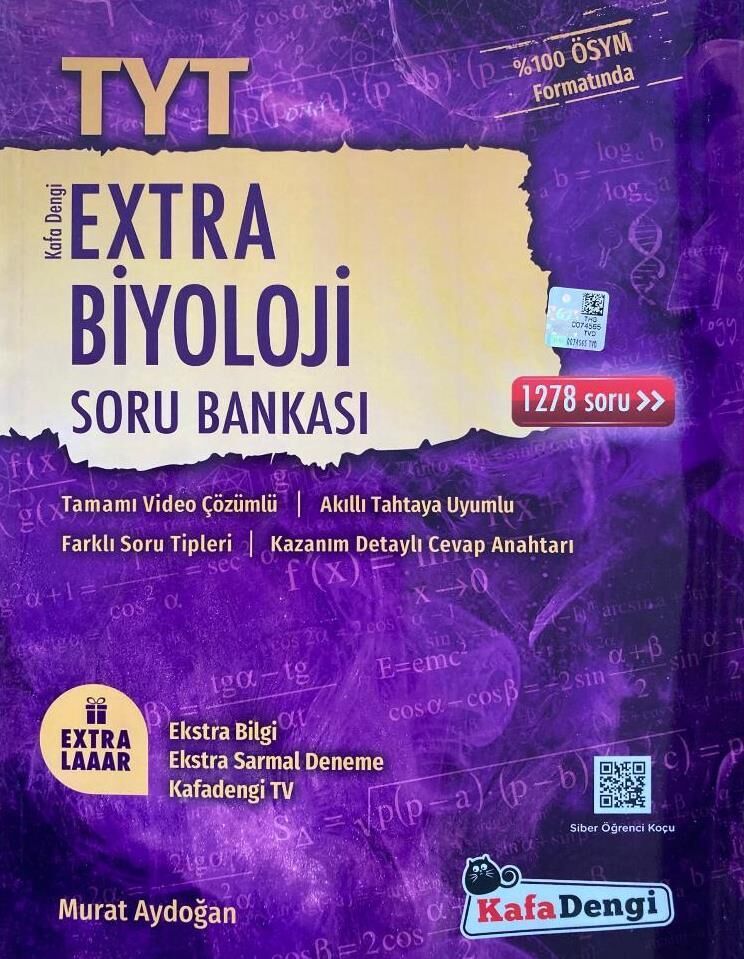 Kafa Dengi Yayınları Tyt Biyoloji Extra Soru Bankası
