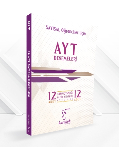 Karekök Yayınları Ayt Sayısal Öğrencileri İçin 12 Deneme Seti