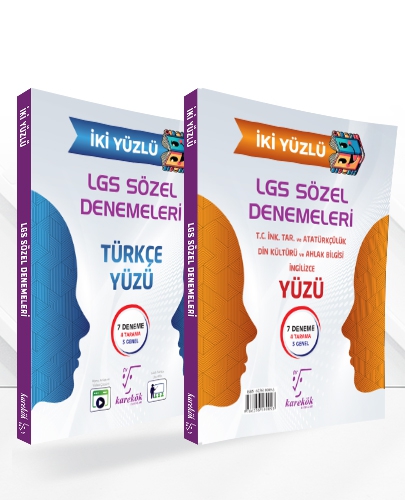 Karekök Yayınları LGS 8. Sınıf İki Yüzlü Sözel Denemeleri